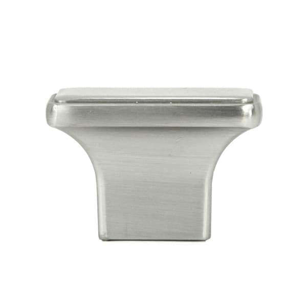Shop Contemporary 1 1 2 Inch Nepoli Stainless Steel Brushed Nickel Finish Square Cabinet Pull Knobs Case Of 25 Overstock 25603408