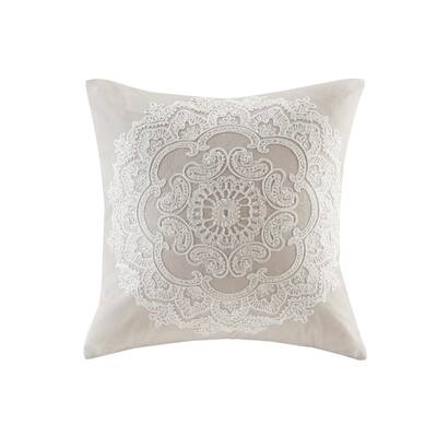 Harbor House Suzanna Taupe Square Pillow