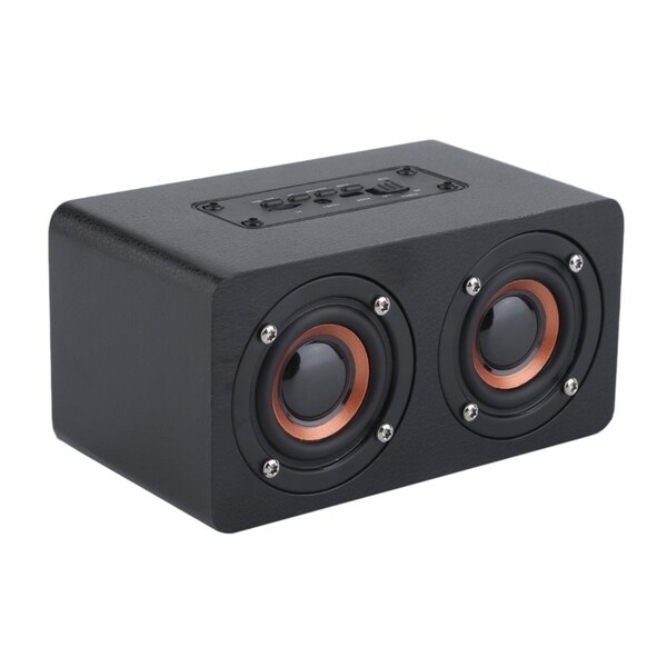 wooden bluetooth stereo speakers