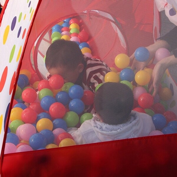 tent tunnel ball pit