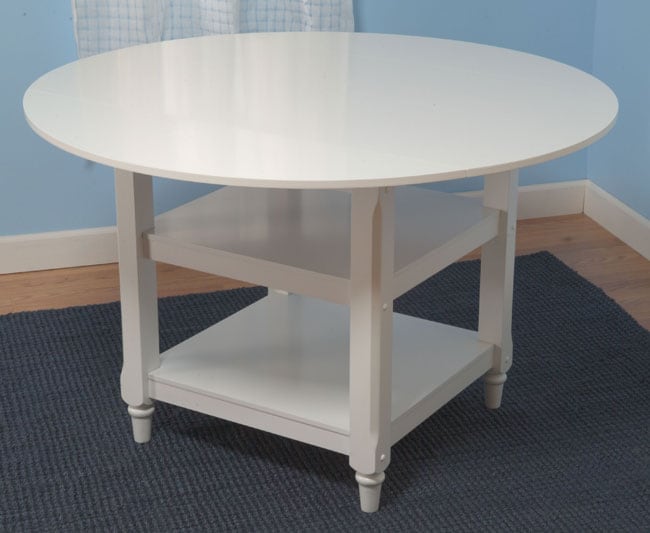 Cottage White Round Dining Table