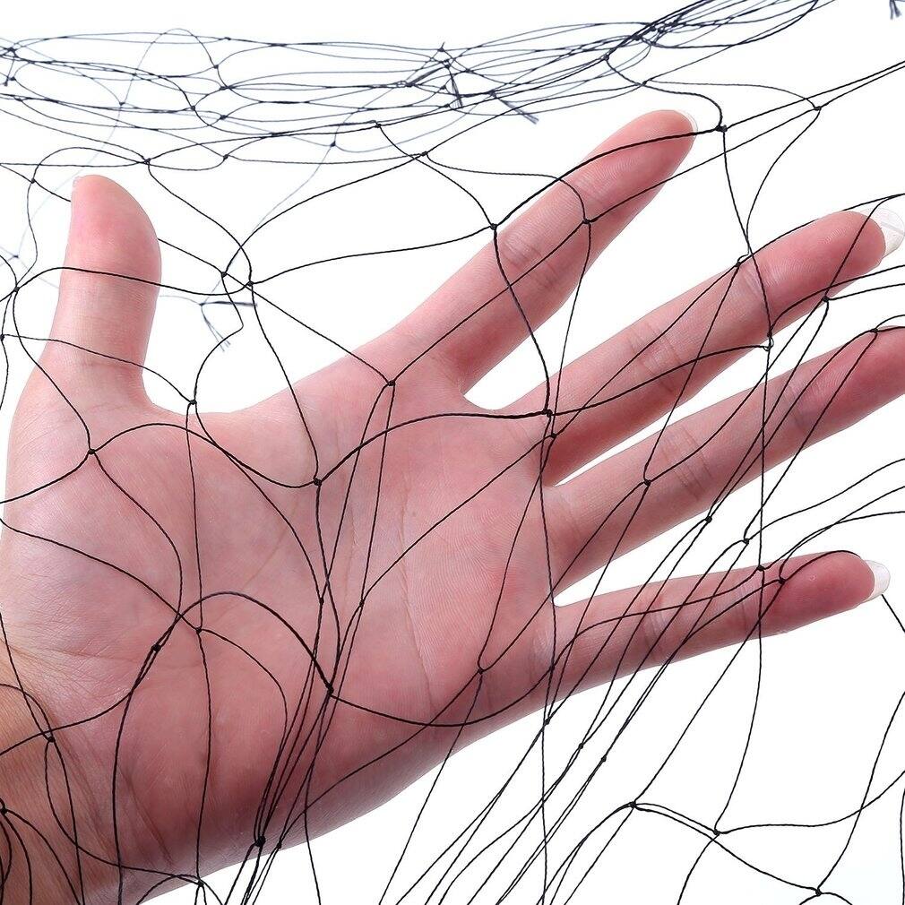 Nylon Netting Orchard Plant Fruit Agricultural Anti Bird Mesh Net - Black - 50*50 ft