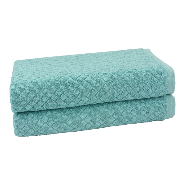 seafoam green towels