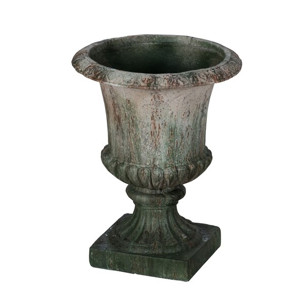 Shop Garden Classic Vintage Weathered Green Planter - On Sale - Free ...