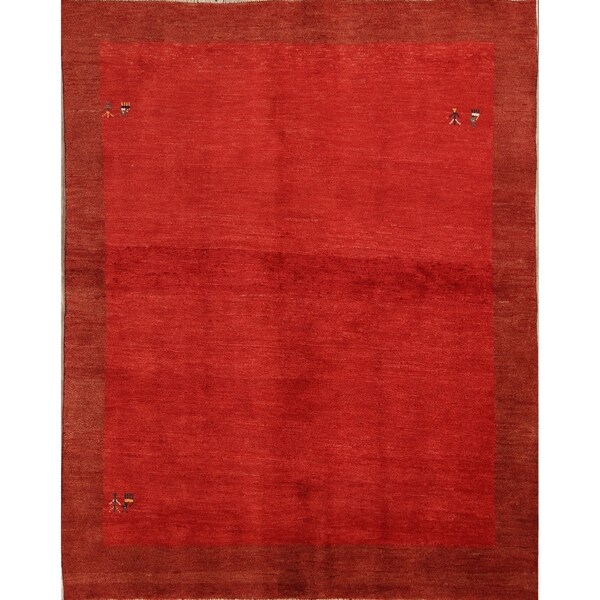 Shiraz Wool Handmade Persian Gabbeh Traditional Area Rug Oriental - 7'6" x 6'4"