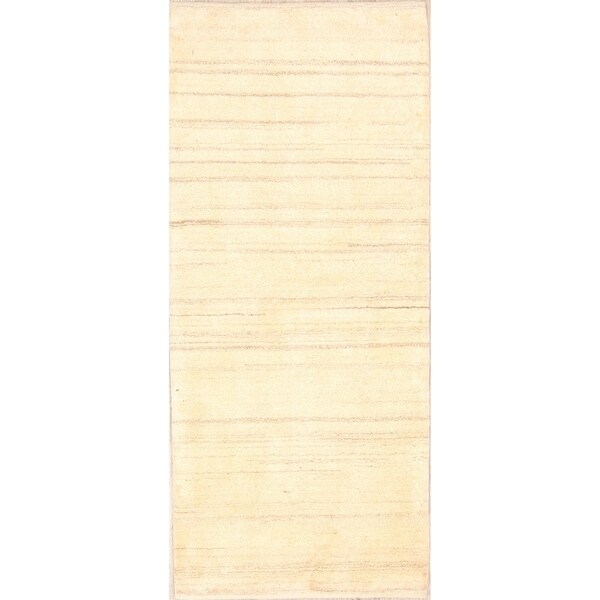 Genuine Wool Shiraz Hand Made Gabbeh Persian Oriental Rug - 6'3" x 2'9" runner