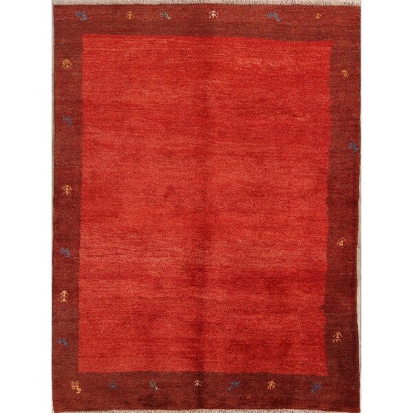 Shiraz Wool Handmade Persian Gabbeh Traditional Area Rug Oriental - 7'5" x 5'7"