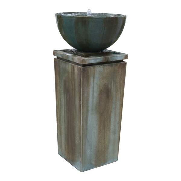 Shop Zen Bowl Outdoor Fountain Small, 21 Wide x 45.5 High - On Sale ...