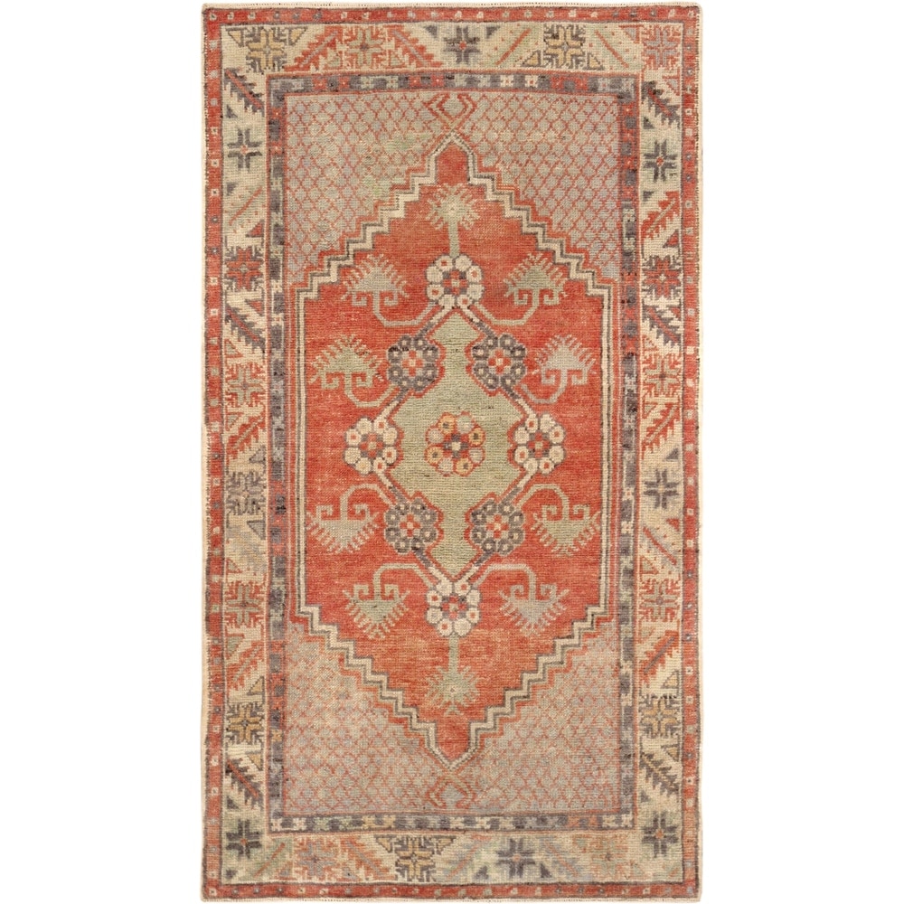 Pasargad Turkish Vintage Anatolian Hand-Knotted Wool Rug - 3' x 5'