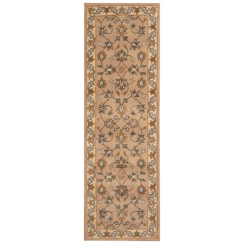 Handmade One-of-a-Kind Wool Runner (India) - 2'7 x 8'1