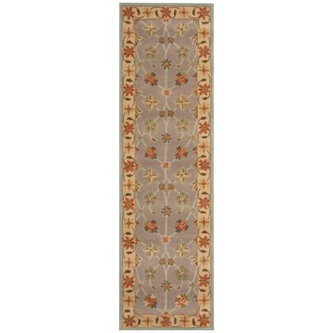 Handmade One-of-a-Kind Wool Runner (India) - 2'4 x 8'1