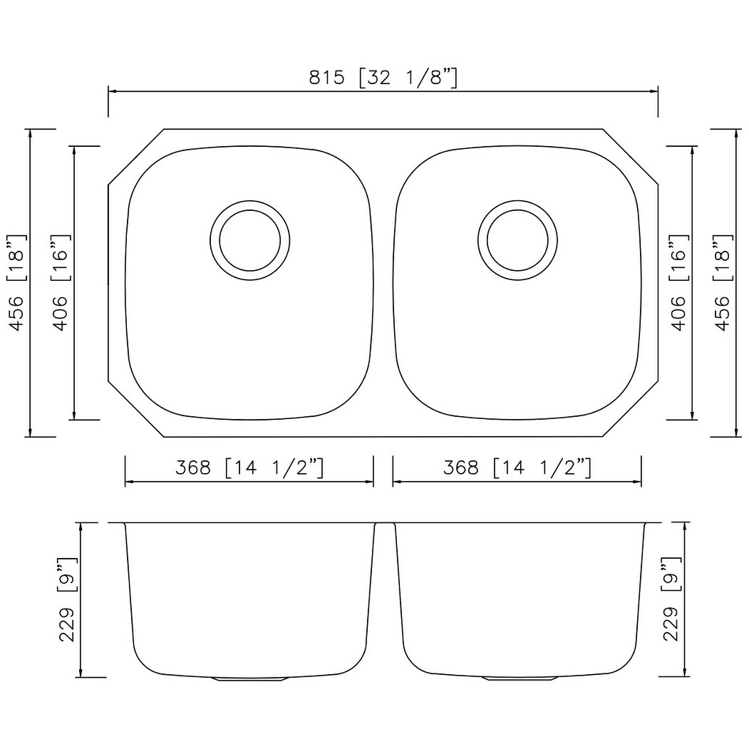 32 125 In W CSA Approved Chrome Kitchen Sink With Stainless Steel   32.125 In. W CSA Approved Chrome Kitchen Sink With Stainless Steel Finish And 18 Gauge A3d97e88 1f34 483b 973e D3875ef94540 