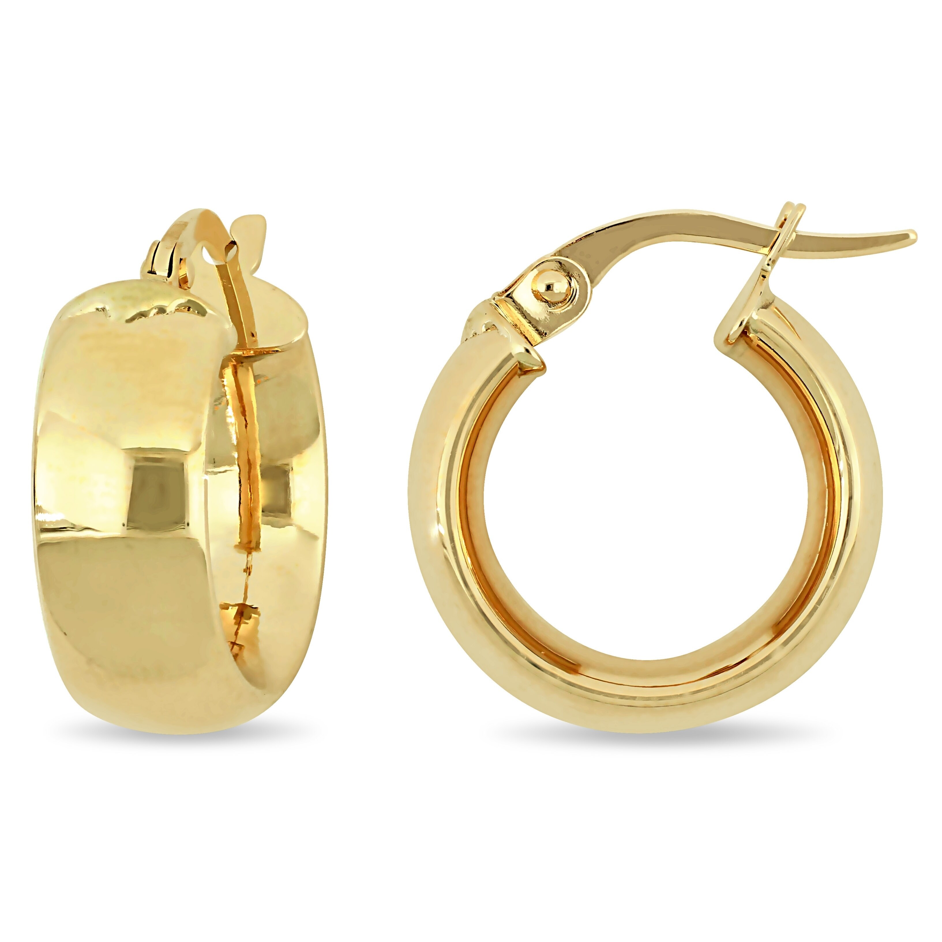 10k Two-Tone Gold Rhodium Plated Diamond Cut Heart Hoop Earrings 43.95x39.9mm Ideal For Women