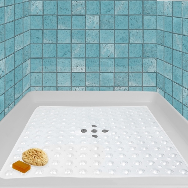 shower mat with drain hole