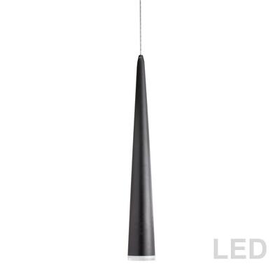 5W LED Pendant, Matte Black Finish - Matte Black