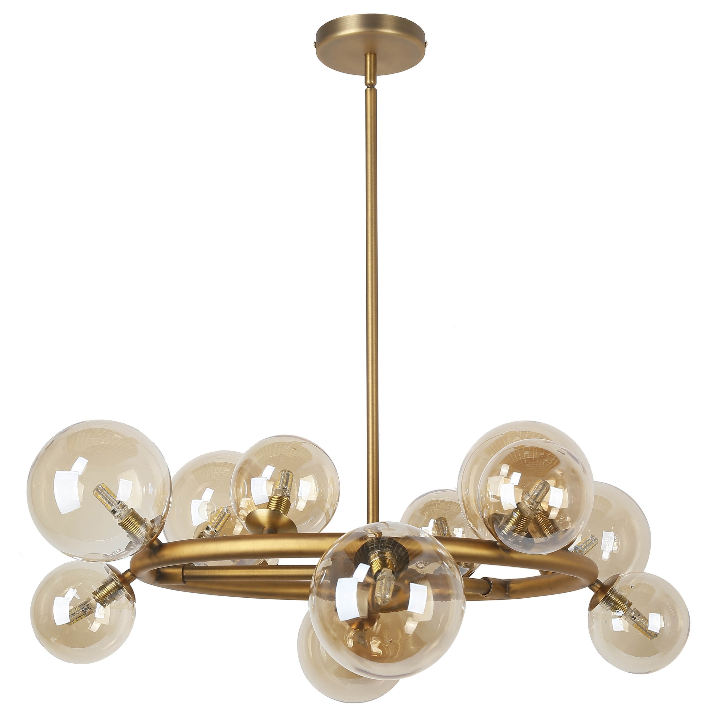 12LT Halogen Round Chandelier, VB Finish - Vintage Bronze (Less than 60 Watts) - Chandeliers For Bedrooms by Overstock.com