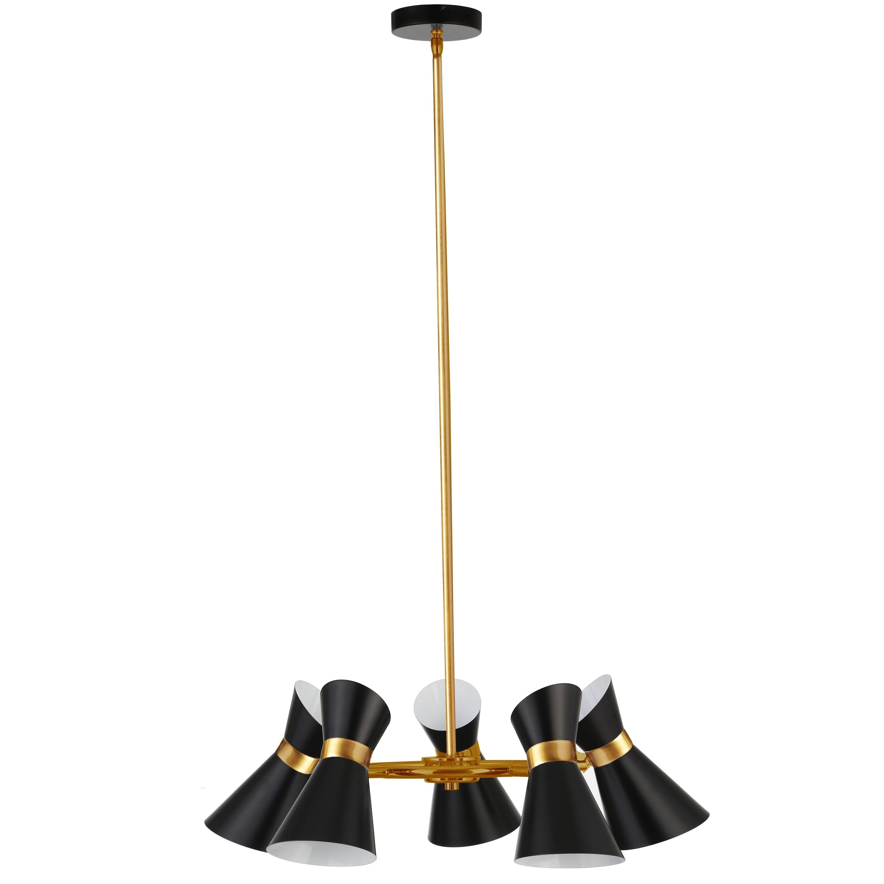 5LT Chandelier, Black & Vintage Bronze Finish (60 to 100 Watts) - Chandeliers For Bedrooms by Overstock.com