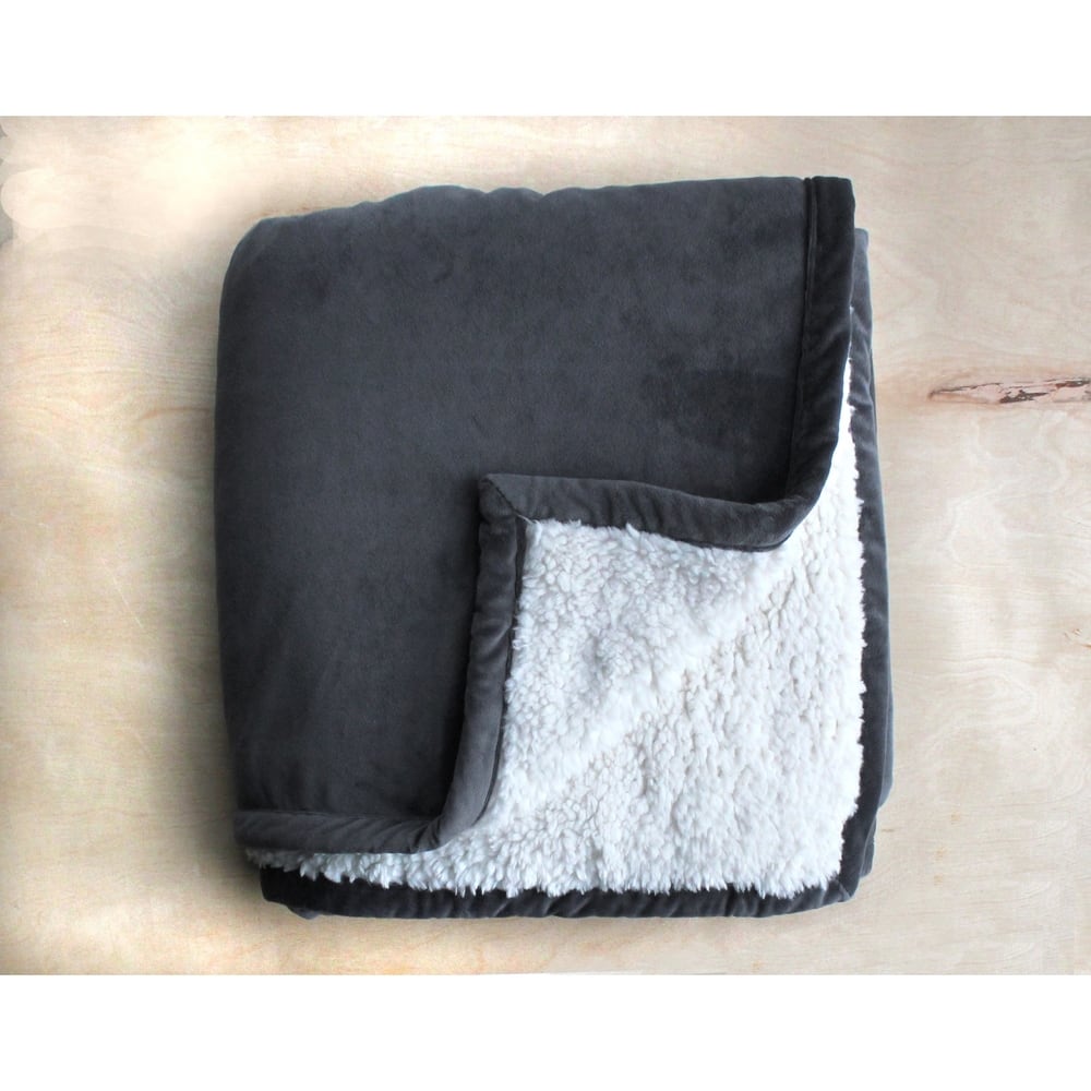 Faux Sheepskin Sherpa Throw