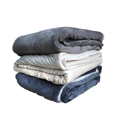Faux Sheepskin Sherpa Throw