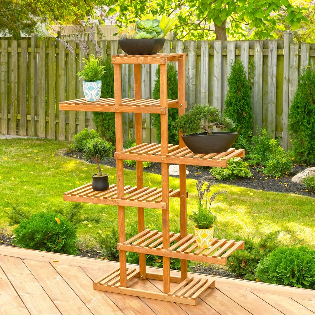 5-Tier Pedestal Plant Stand