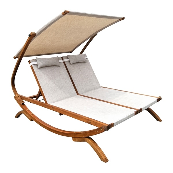 Shop Double Reclining Lounge Chair with Canopy - Free Shipping Today