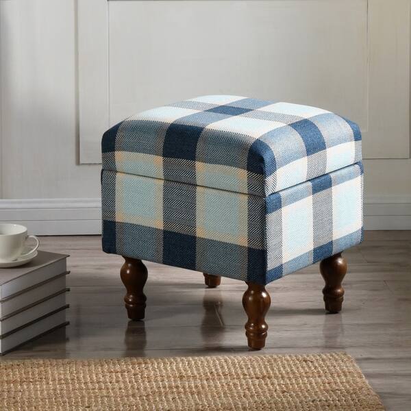 Shop Upholstered Stripe Design Short Storage Bench Multi Color