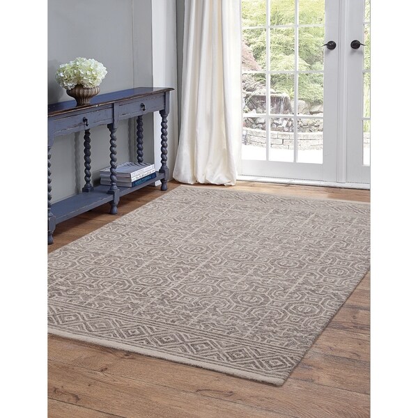 Emilia Grey and Ivory Area Rug by Greyson Living