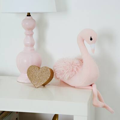 Porch & Den Madeira Plush Weighted Flamingo