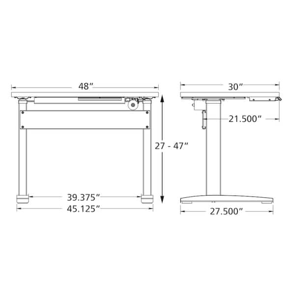 Shop Rightangle Bonita Electric Height Adjustable Standing Desk