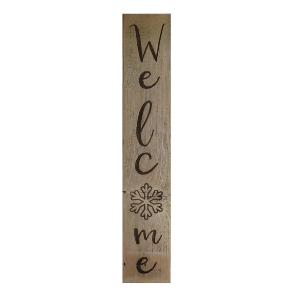 Welcome Snowflake 5x30 Engraved sign