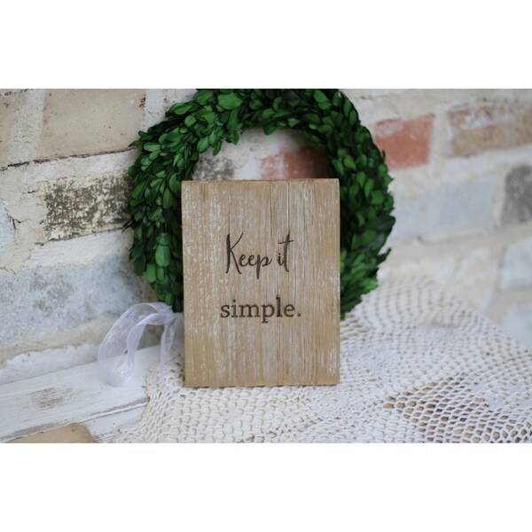 Keep It Simple 5x7