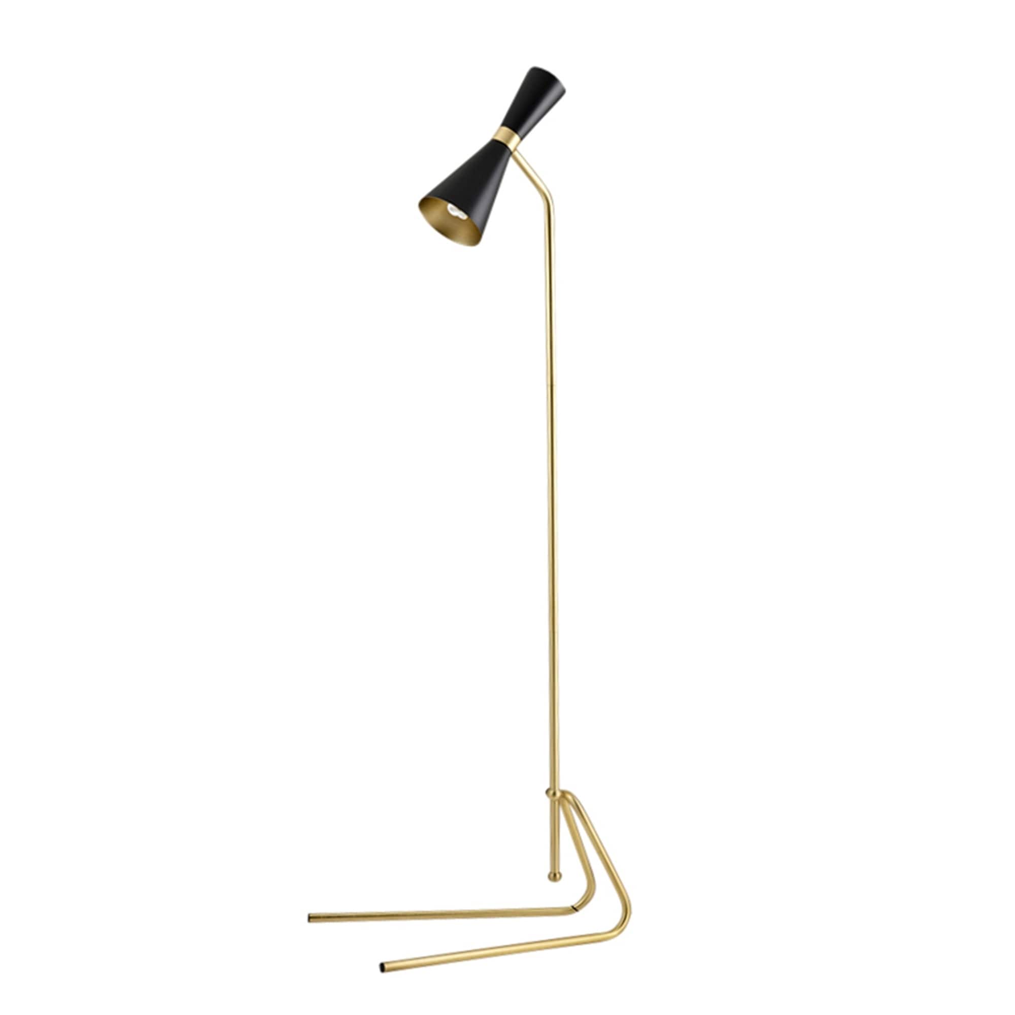gold task floor lamp