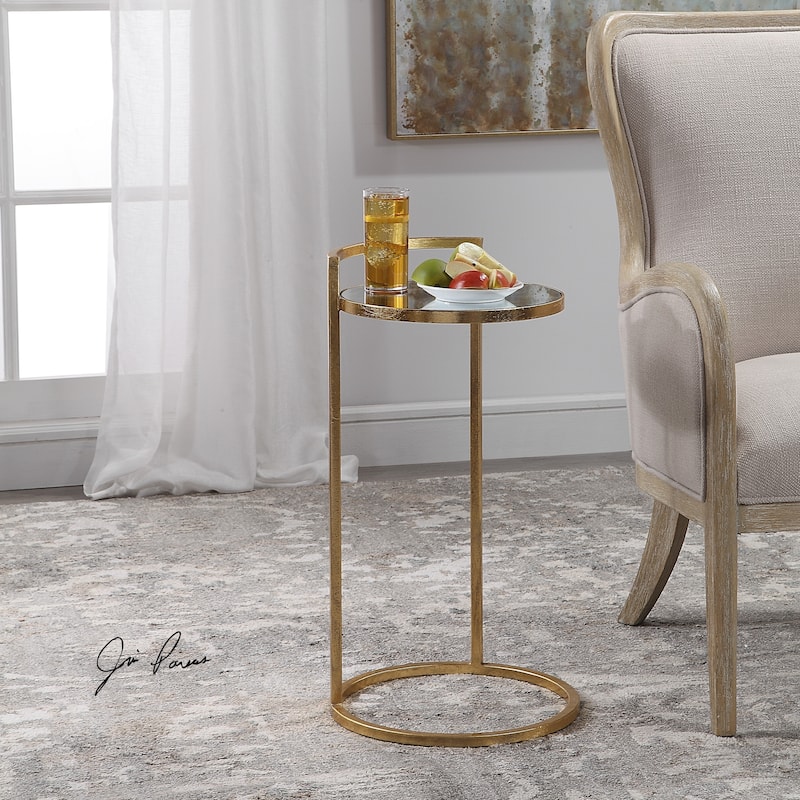 Uttermost Cailin Bright Gold Accent Table