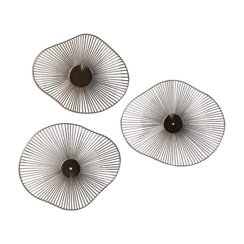 Uttermost Avarie Gold Metal Wall Arts (Set of 3)
