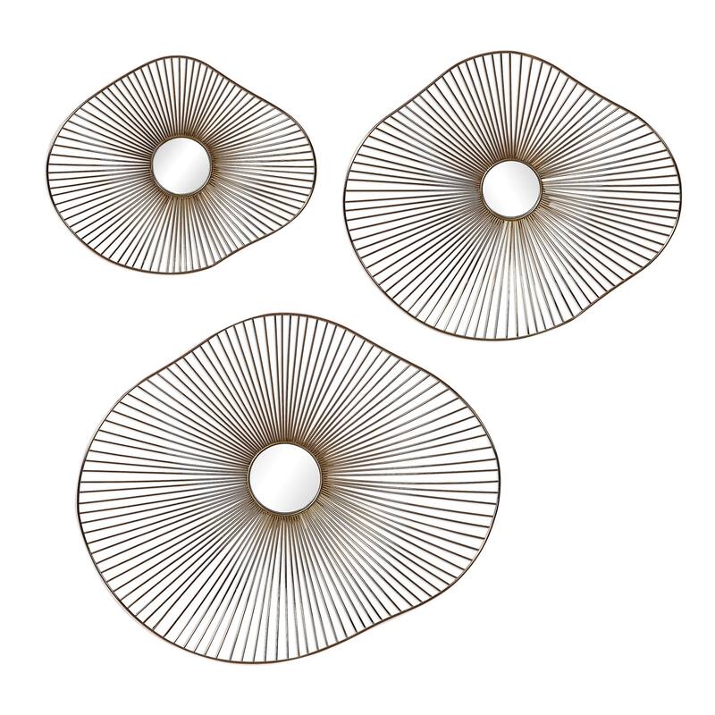 Uttermost Avarie Gold Metal Wall Arts (Set of 3)