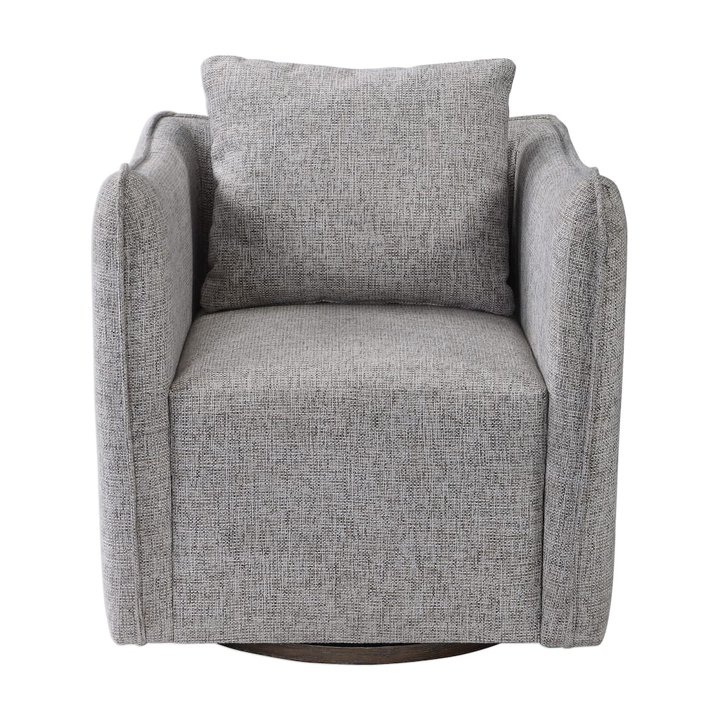 Uttermost Corben Weathered Grey Swivel Chair