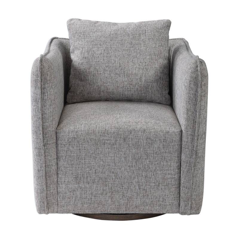 Uttermost Corben Weathered Grey Swivel Chair