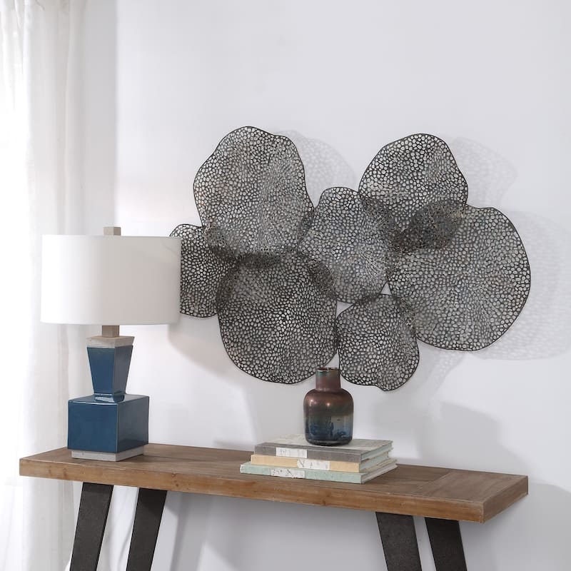 Uttermost Ripley Rich Bronze Metal Leaf Wall Art