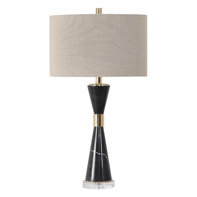Uttermost Alastair Black Marble Table Lamp
