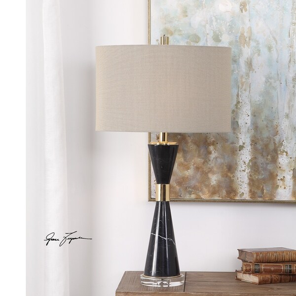 black marble table lamp