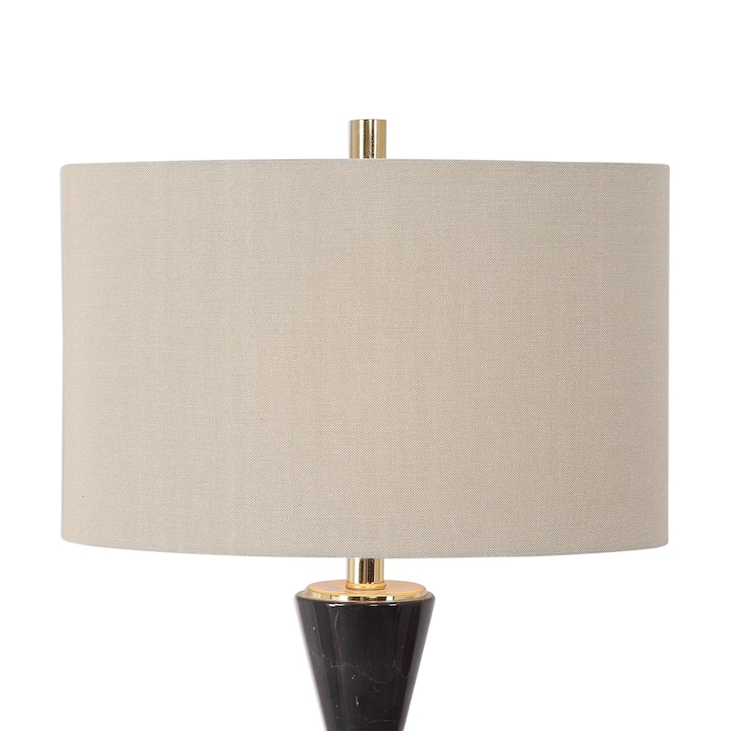Uttermost Alastair Black Marble Table Lamp