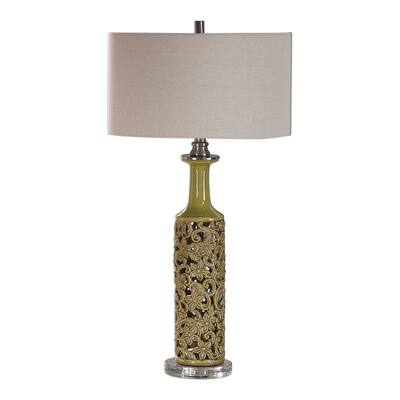 Uttermost Nellie Yellow-green Table Lamp