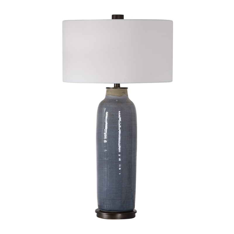 Uttermost Vicente Distressed Slate Blue Table Lamp