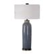preview thumbnail 2 of 5, Uttermost Vicente Distressed Slate Blue Table Lamp
