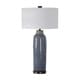preview thumbnail 1 of 5, Uttermost Vicente Distressed Slate Blue Table Lamp