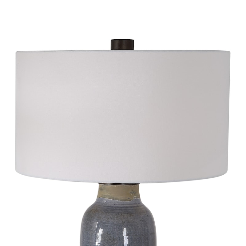 Uttermost Vicente Distressed Slate Blue Table Lamp