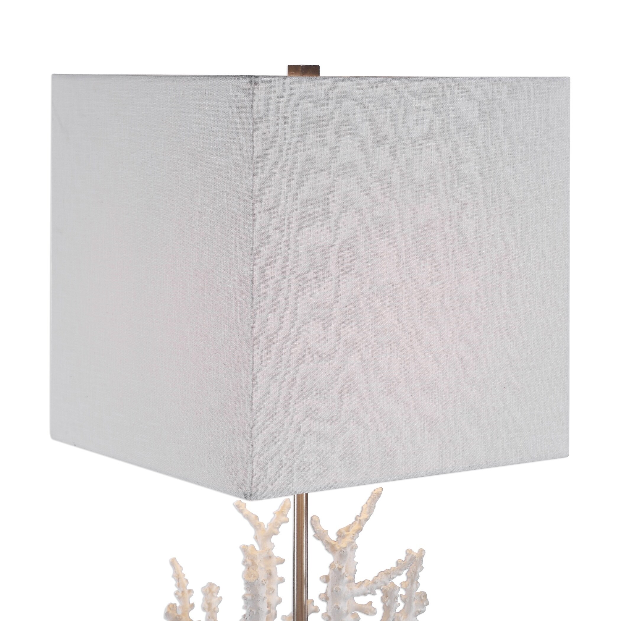 white coral table lamp