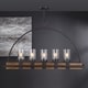 preview thumbnail 7 of 5, Uttermost Atwood Weathered Bronze 5-light Rustic Linear Chandelier