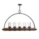 preview thumbnail 4 of 5, Uttermost Atwood Weathered Bronze 5-light Rustic Linear Chandelier