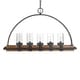 preview thumbnail 2 of 5, Uttermost Atwood Weathered Bronze 5-light Rustic Linear Chandelier